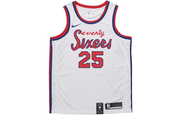 Nike NBA Retro Limited Jersey SW Fan Edition 76ers Simmons No. 25 Men's White