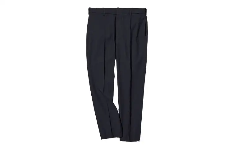 UNIQLO Casual Pants Men's Navy Blue Moderate Straight Fit Pants