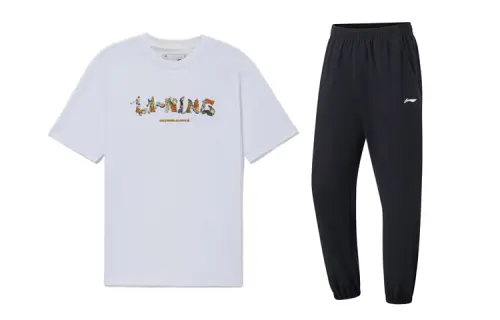 Li Ning Casual Sportswear Men's Crew Neck Moderate