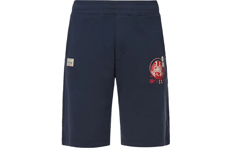 EVISU Casual Shorts Men's Dark Blue Moderate
