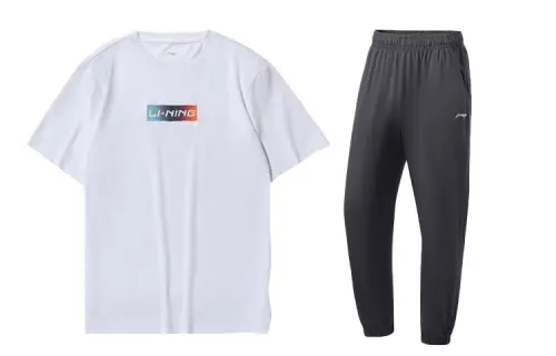 Li Ning Casual Sportswear Men's Crew Neck Moderate