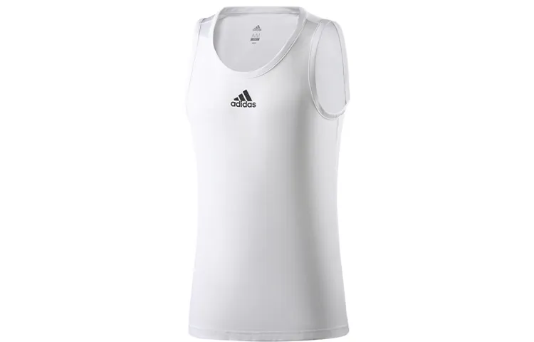 Adidas Basketball Jerseys Men's White Moderate Straight Fit
