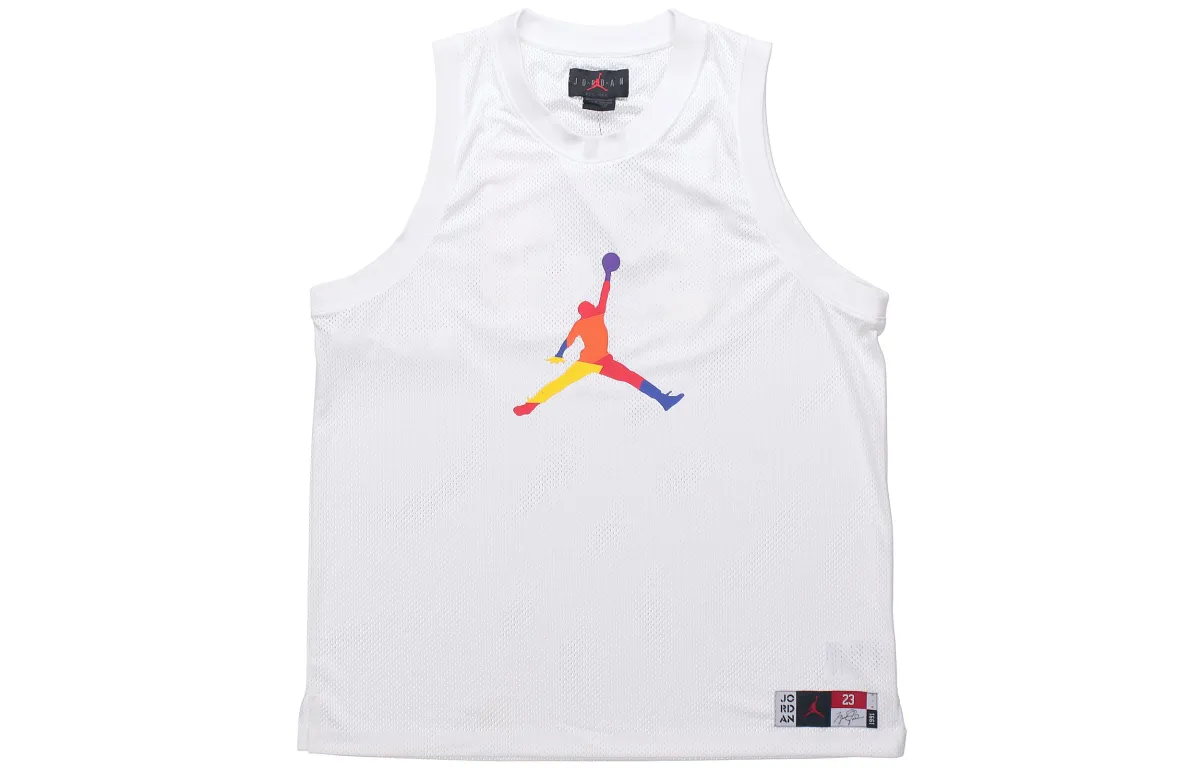Jordan Basketball Jersey Men's White