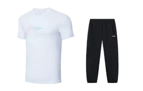 Li Ning Casual Sportswear Unisex Crew Neck Moderate
