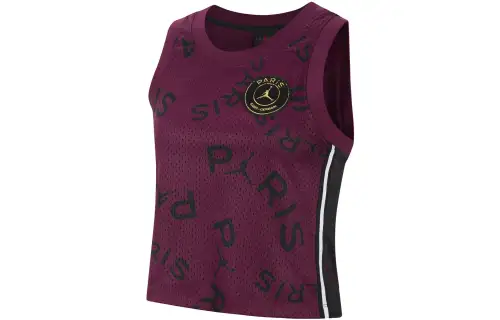 Jordan Tank Tops Women's Purple Crew Neck Moderate Straight Fit