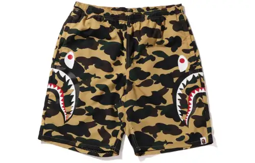Bape 1st Camo Side Shark Beach Shorts