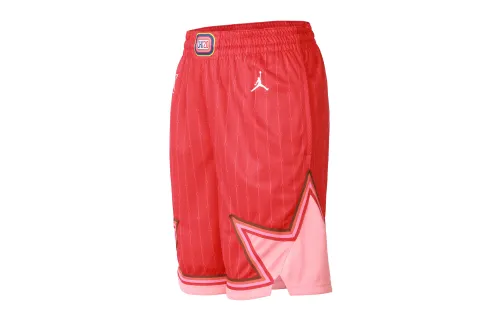 Jordan NBA All-Star Edition Swingman Shorts Mid-waist lace-up loose basketball casual shorts Men's University Red