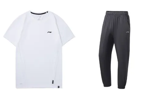 Li Ning Casual Sportswear Men's Crew Neck Moderate