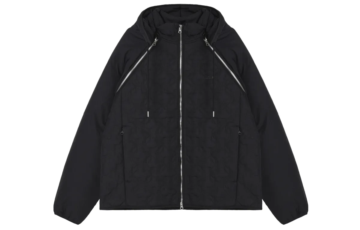 Nike Puffer Jackets Men's Black Detachable Hood Moderate