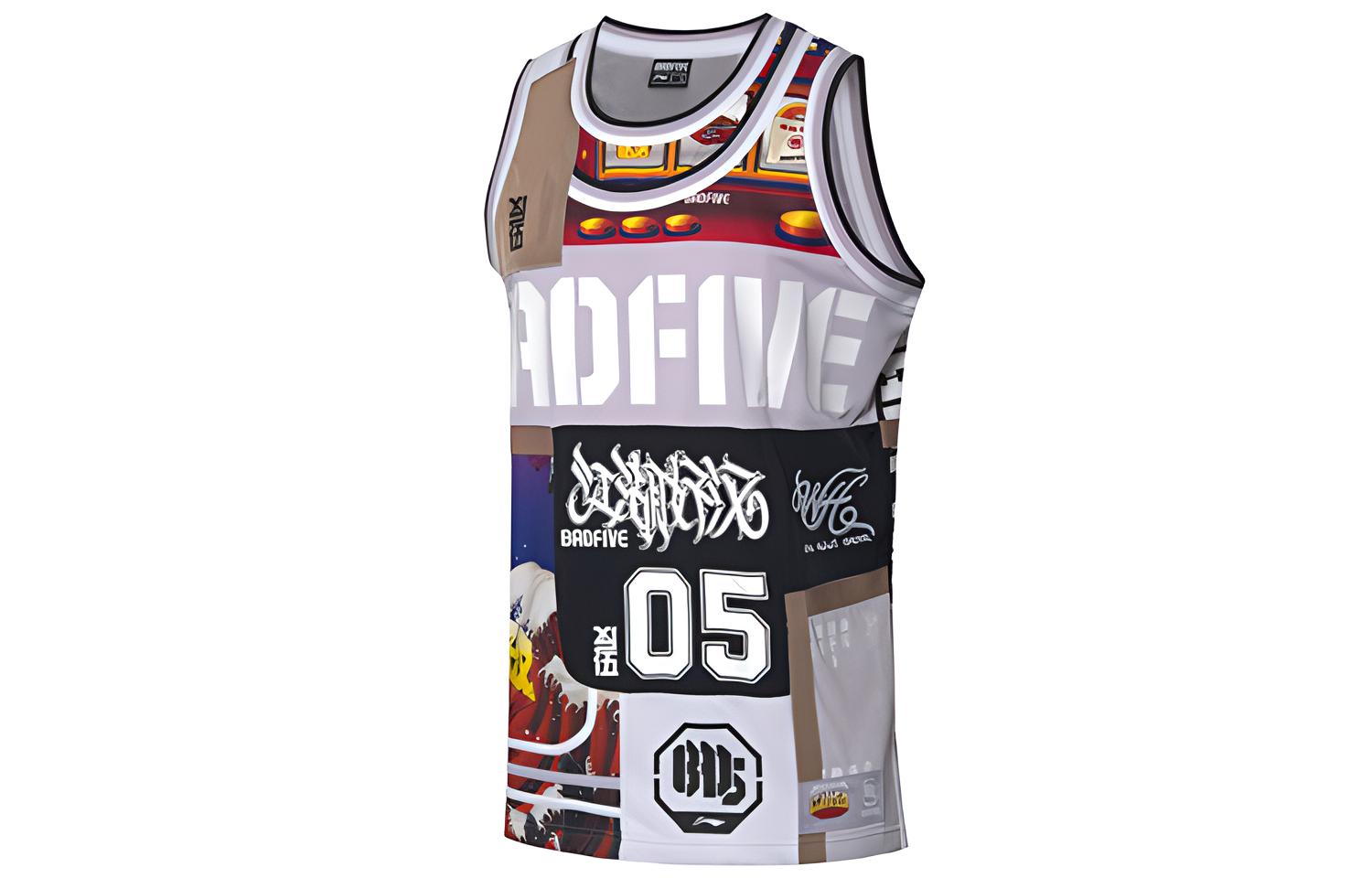 Li Ning BADFIVE Basketball Jersey Men’s Multicolor