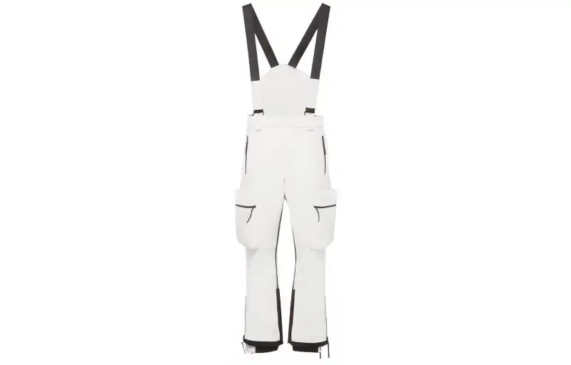 PRADA Ski Pants Men's White Straight Fit