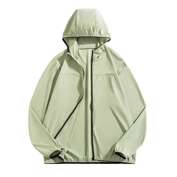 Li Ning UV Protection Sun Protection Clothing Unisex Pea Green