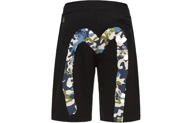 EVISU Casual Shorts Men's Black Moderate