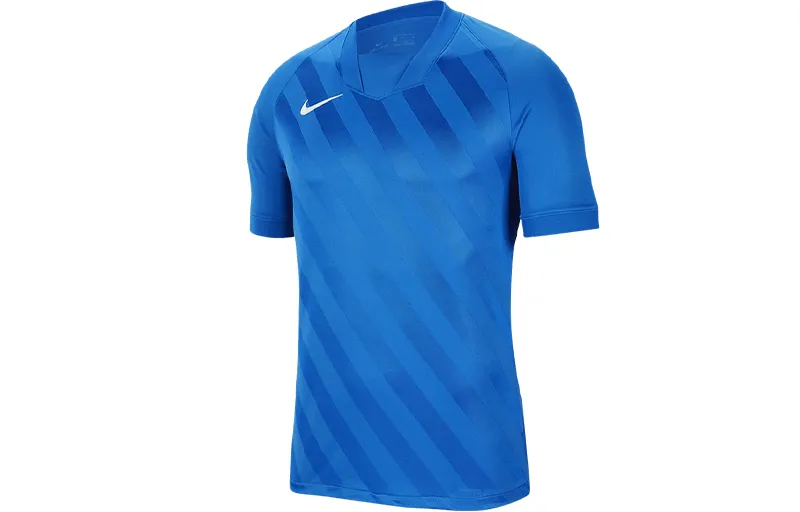 Nike Dri-Fit Soccer Jerseys Men's Blue Moderate Straight Fit