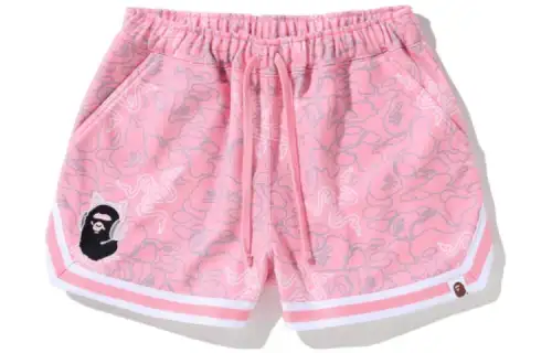 Bape X Razer Neon Camo Basketball Sweat Shorts