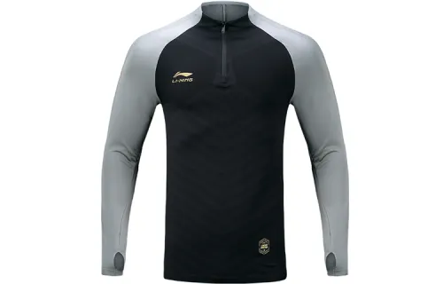 Li Ning Soccer Jerseys Men's Black Moderate Straight Fit