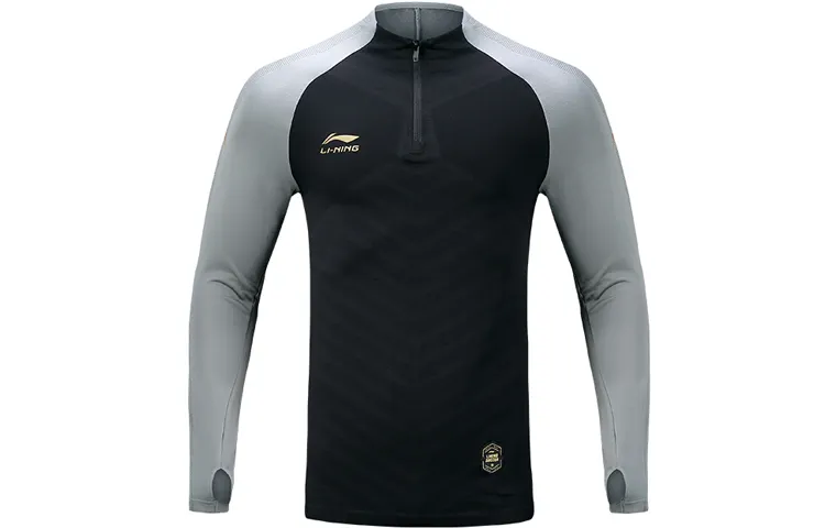 Li Ning Soccer Jerseys Men's Black Moderate Straight Fit