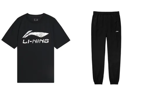 Li Ning Casual Sportswear Men's Crew Neck Moderate