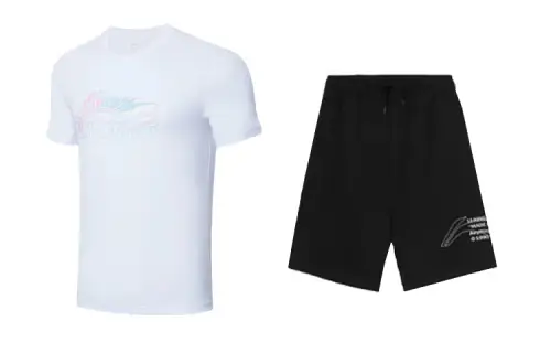Li Ning Casual Sportswear Unisex Crew Neck Moderate
