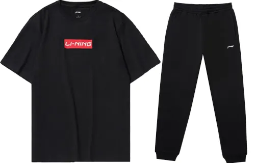 Li Ning Casual Sportswear Men's Crew Neck Moderate