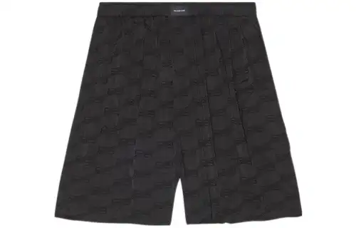 Balenciaga FW22 Casual Shorts Loose Fit Men's Black