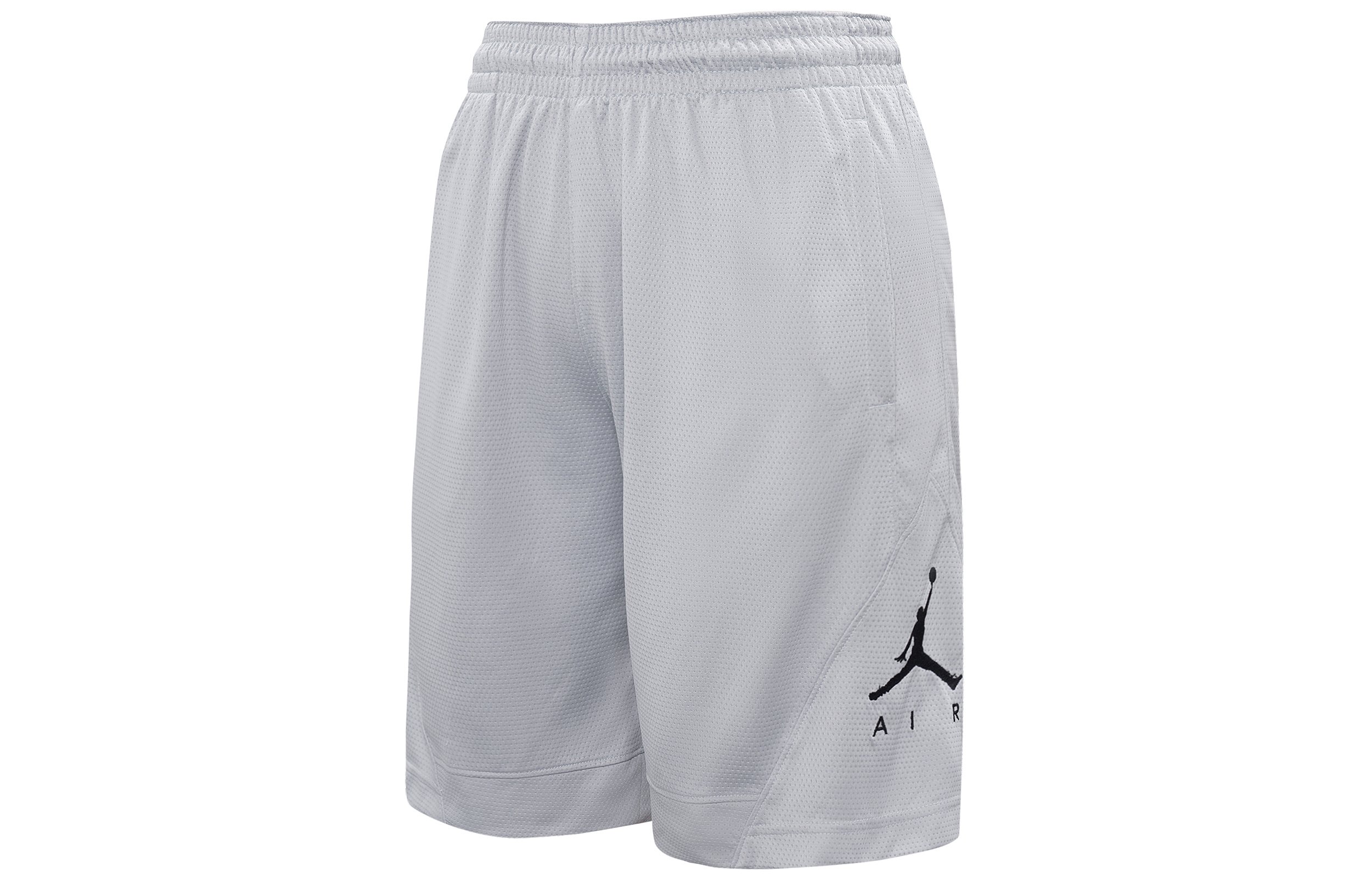 Jordan Air Rise Striped Triangle Logo Print Quick-Drying Knitted Basketball Pants Men's Gray