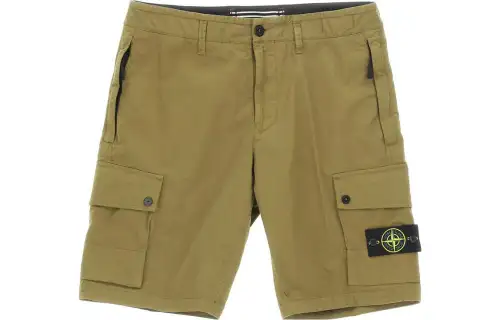 STONE ISLAND SS23 Casual Shorts Men's Olive Green