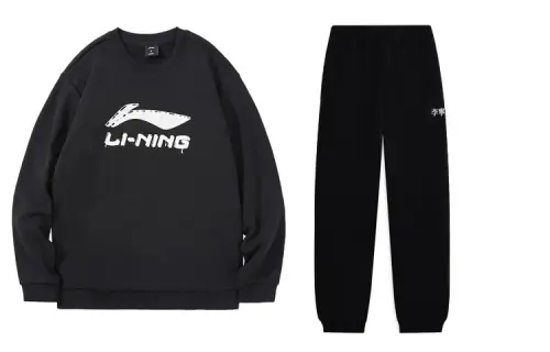 Li Ning Casual Sportswear Men's Crew Neck Moderate