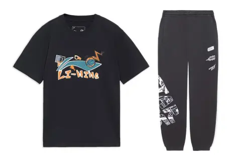 Li Ning Casual Sportswear Men's Crew Neck Moderate