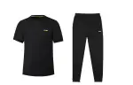 Li Ning Casual Sportswear Men's Black Crew Neck Moderate
