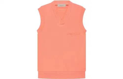 Fear Of God Essentials Essentials Women's V Neck Vest Coral