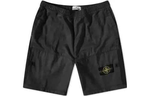 STONE ISLAND Casual Shorts Men's Black Moderate