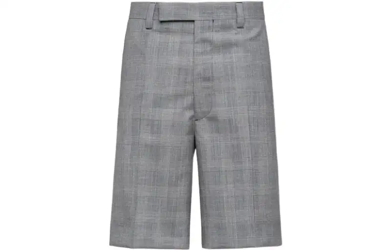 【Previous Season】check-pattern Bermuda shorts