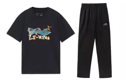 Li Ning Casual Sportswear Men's Crew Neck Moderate