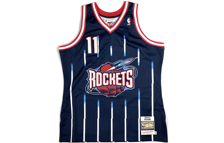 Mitchell Ness «NBA Houston Rockets 02 Yao Ming» authentic road jersey