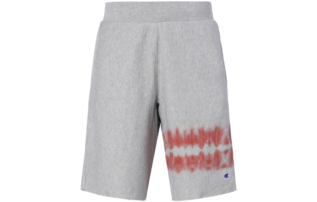 Champion Ink Splatter Drawstring Fleece Lined Loose Fit Shorts US Version Unisex