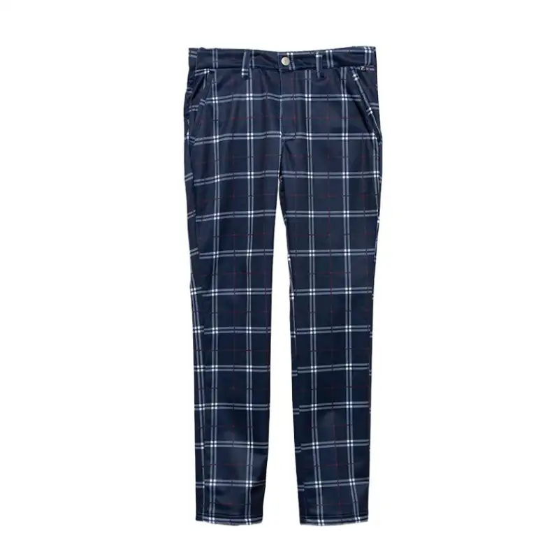 FILA Casual Pants Men's Blue Moderate Straight Fit Pants