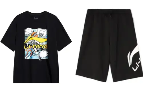 Li Ning Casual Sportswear Men's Crew Neck Moderate