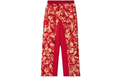 Burberry Casual Pants Men's Red