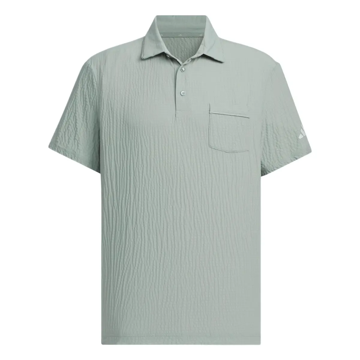 Adidas Polo Shirt Men's Silver Gray Green