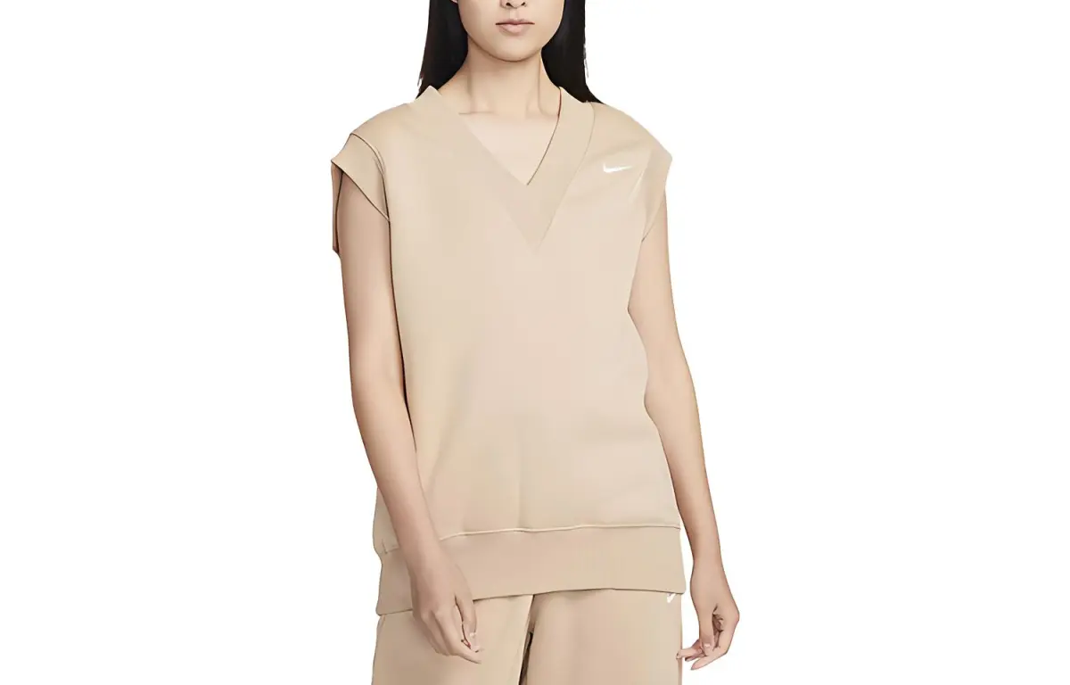 Nike Tank Tops Women's Camel Moderate Straight Fit