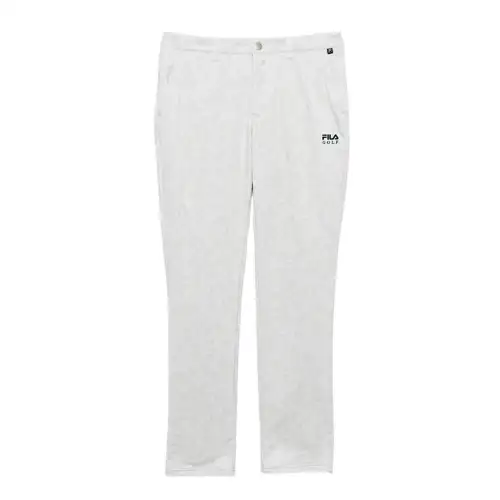 FILA Casual Pants Men's Ecru Moderate Slim Fit Pants