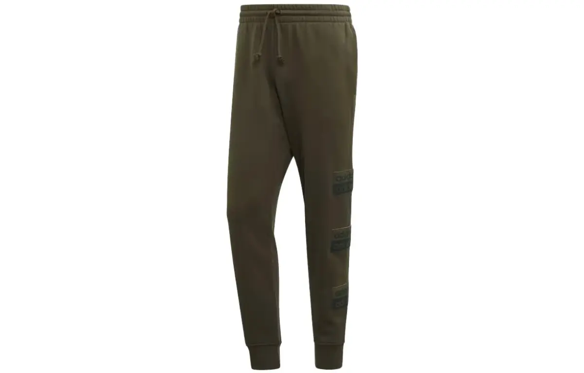 Adidas Casual Pants Men's Olive Green Moderate Cuffed Pants