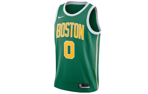 Nike NBA Reward Limited Jersey SW Fan Edition Celtics Tatum No. 0 Basketball Vest Men's Green
