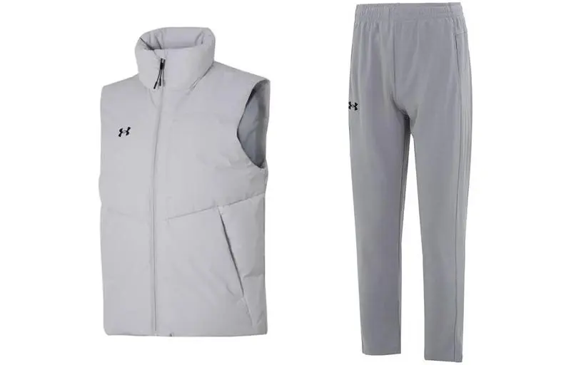 Under Armour Casual Sportswear Sets Unisex Stand Collar Moderate