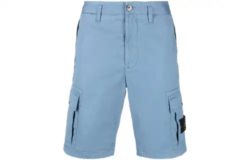 STONE ISLAND Casual Shorts Men's Blue Moderate