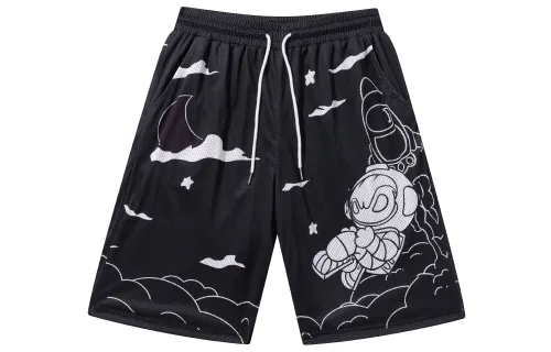 FireMonkey Casual Shorts Unisex Black