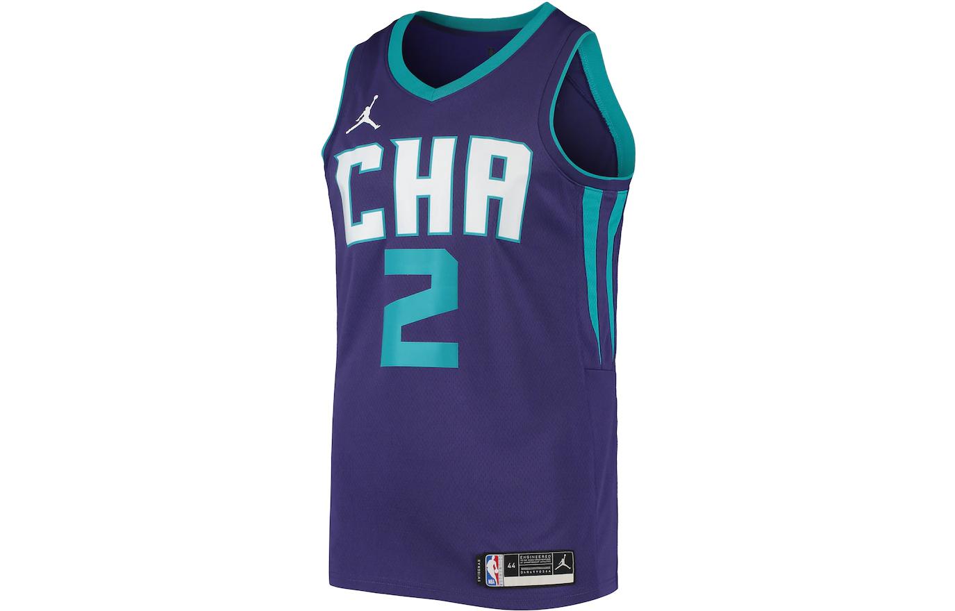 Jordan Basketball Jerseys Men’s Purple Moderate Straight Fit
