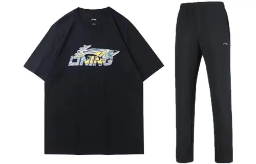 Li Ning Casual Sportswear Unisex Crew Neck Moderate