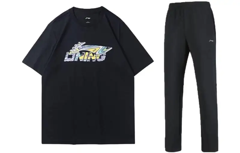 Li Ning Casual Sportswear Unisex Crew Neck Moderate